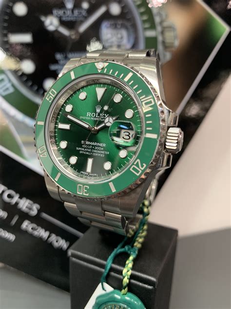 rolex submariner lunette verte|rolex hulk submariner bezel.